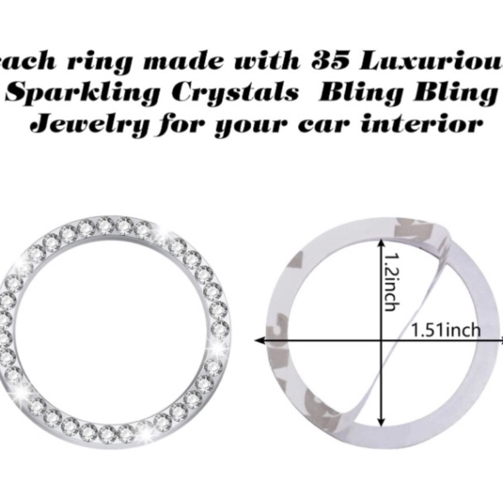 RHINESTONE Car Ignition Start/Stop Decoration - Picture 3 of 4